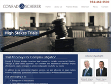 Tablet Screenshot of conradscherer.com